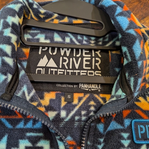 Powder River Outfitters Aztec Southwest Print Full Zip Fleece Men's Small - Picture 5 of 8